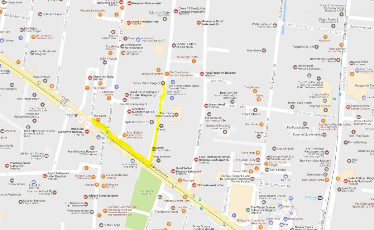 نقشه sukhumvit bangkok