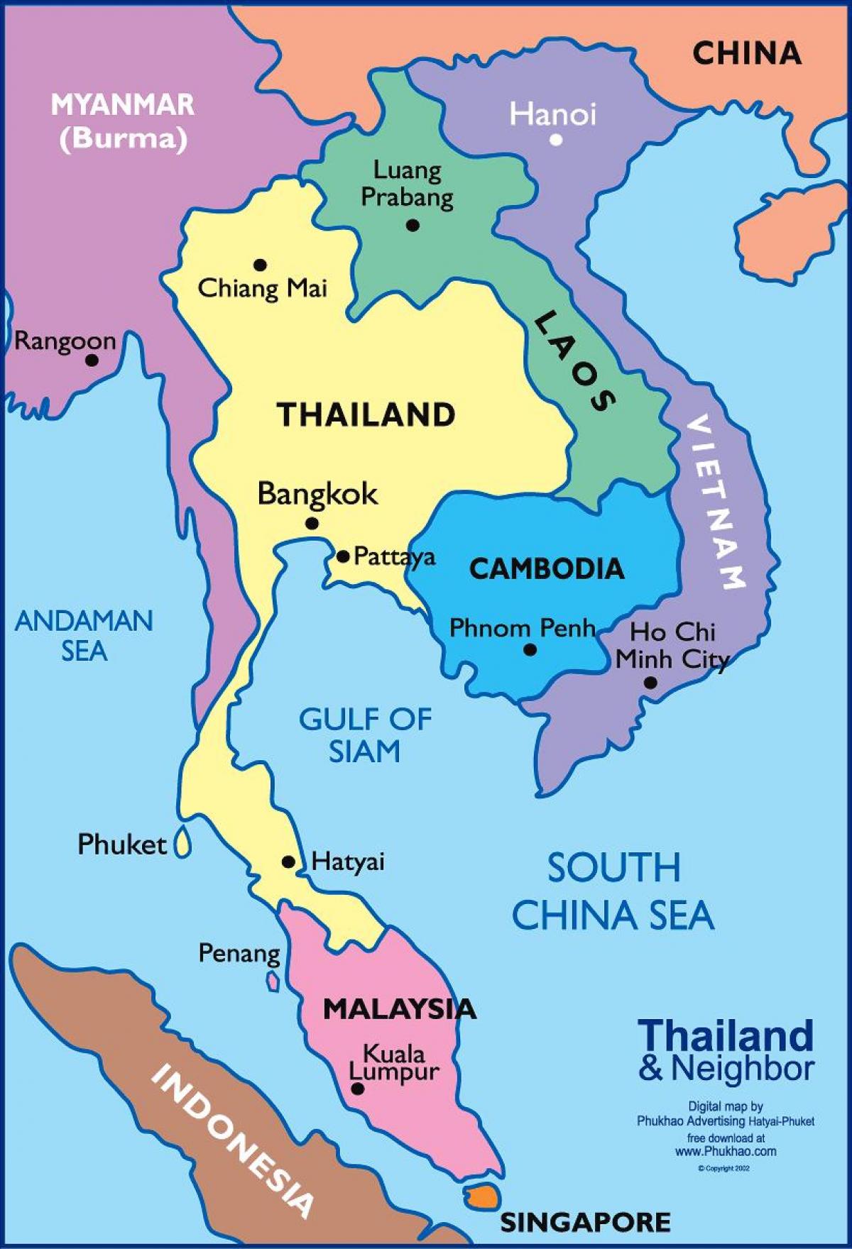 بانکوک تایلند نقشه