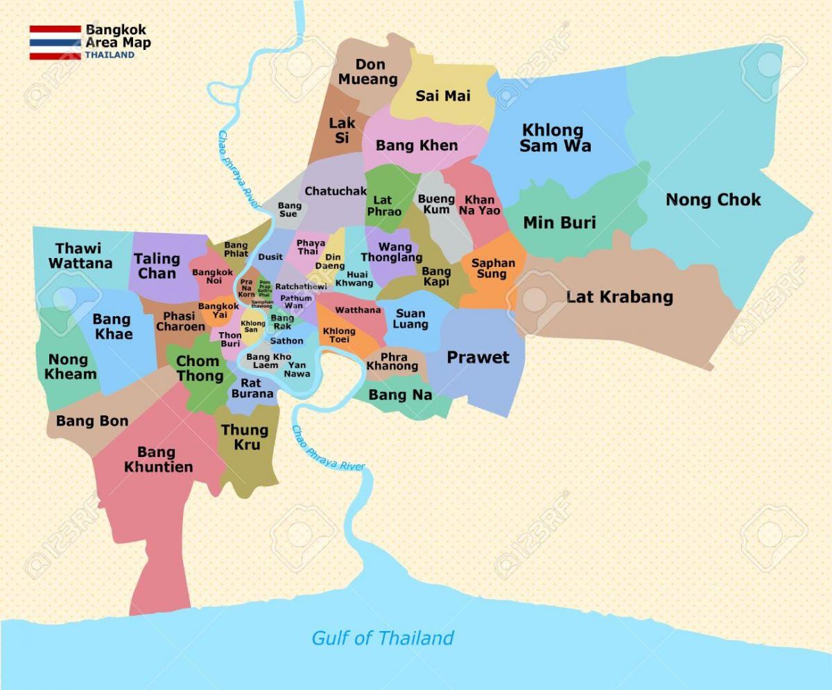 نقشه بانکوک منطقه