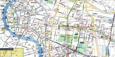 بانکوک نقشه گردشگری به زبان انگلیسی
