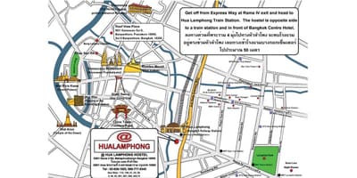 هوآ lamphong ایستگاه راه آهن نقشه