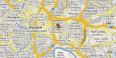 نقشه sukhumvit منطقه بانکوک
