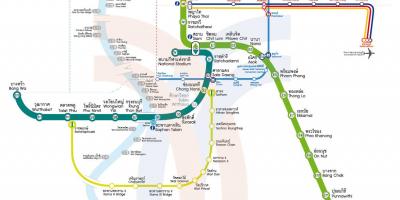 شهرستان بانکوک قطار نقشه
