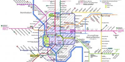 بانکوک قطار خط نقشه