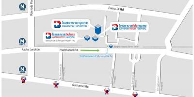 نقشه بانکوک بیمارستان