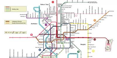 بانکوک ایستگاه مترو نقشه