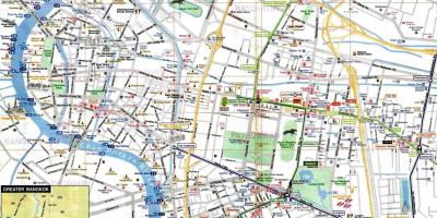 بانکوک نقشه گردشگری به زبان انگلیسی
